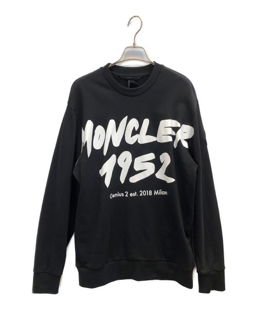 MONCLER（モンクレール）MONCLER (モンクレール) CREWNECK MONCLER 1952 ブラック サイズ:Sの古着・服飾アイテム