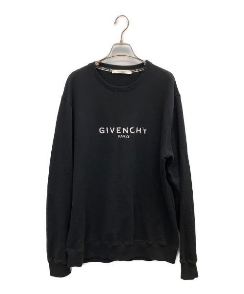 GIVENCHY（ジバンシィ）GIVENCHY (ジバンシィ) 20AW ヴィンテージロゴプリントスウェット ブラック サイズ:Mの古着・服飾アイテム