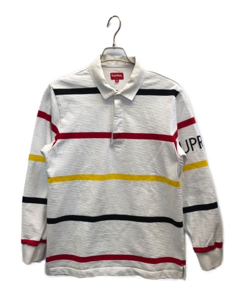 SUPREME（シュプリーム）SUPREME (シュプリーム) 16AW Striped Rugby ホワイト サイズ:Mの古着・服飾アイテム