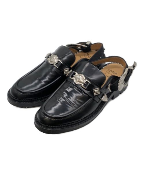 TOGA PULLA（トーガ プルラ）TOGA PULLA (トーガ プルラ) BEAMS (ビームス) 別注 Loafer Sandal ローファーサンダル ブラック サイズ:37の古着・服飾アイテム