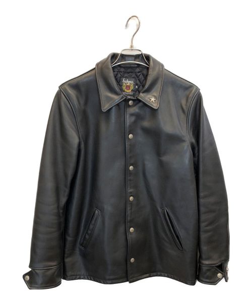 Schott（ショット）Schott (ショット) スタースタッズレザーコーチジャケット ブラック サイズ:36の古着・服飾アイテム