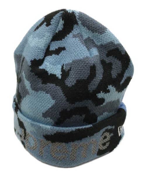 SUPREME（シュプリーム）SUPREME (シュプリーム) New Era (ニューエラ) 22AW split beanie ブルーの古着・服飾アイテム