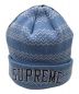 SUPREME (シュプリーム) New Era (ニューエラ) 22AW split beanie ブルー：5800円