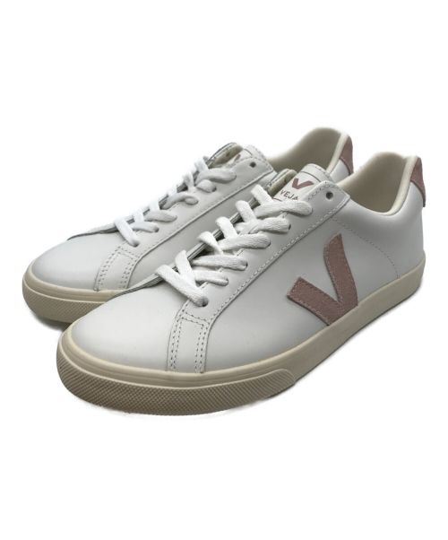 VEJA（ヴェジャ）VEJA (ヴェジャ) ローカットスニーカー ホワイト×ピンク サイズ:25cmの古着・服飾アイテム