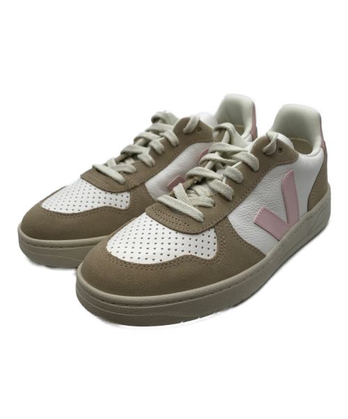 VEJA（ヴェジャ）VEJA (ヴェジャ) ローカットスニーカー ブラウン×ピンク サイズ:24.0cmの古着・服飾アイテム