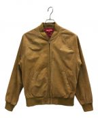 SUPREMEシュプリーム）の古着「12SS Suede Bomber Jacket　エード ボンバージャケット」｜ブラウン