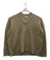 UNFIL（アンフィル）の古着「boiled camel V-neck sweater Vネックニット」｜ベージュ