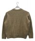 UNFIL (アンフィル) boiled camel V-neck sweater Vネックニット ベージュ サイズ:5：7800円