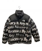 THE NORTH FACE×SUPREMEザ ノース フェイス×シュプリーム）の古着「15AW Nuptse Jacket By Any Means Necessary」｜ブラック