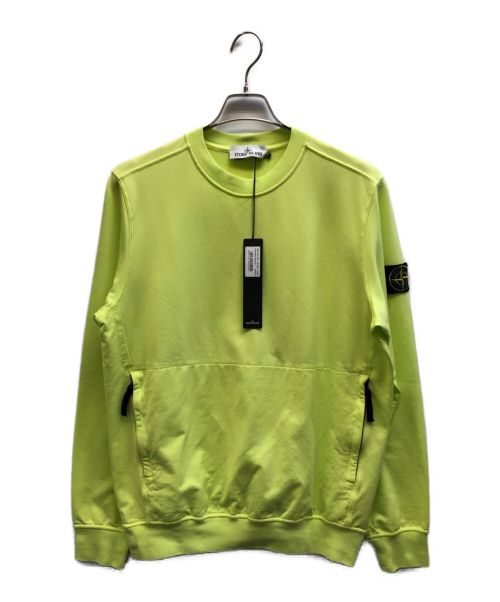 STONE ISLAND（ストーンアイランド）STONE ISLAND (ストーンアイランド) ガーメントダイスウェットシャツ イエロー サイズ:M 未使用品の古着・服飾アイテム