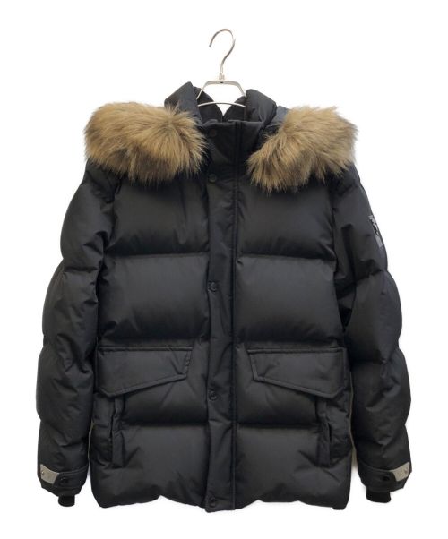 GUESS（ゲス）GUESS (ゲス) FUR HOODED DOWN JACKET　ファーフーデッドダウンジャケット ブラック サイズ:Mの古着・服飾アイテム