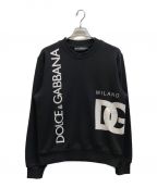 DOLCE & GABBANAドルチェ＆ガッバーナ）の古着「ロゴプリントスウェットシャツ」｜ブラック