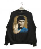 CHANGESチェンジズ）の古着「90s vintage Star Trek Print Sweat」｜ブラック