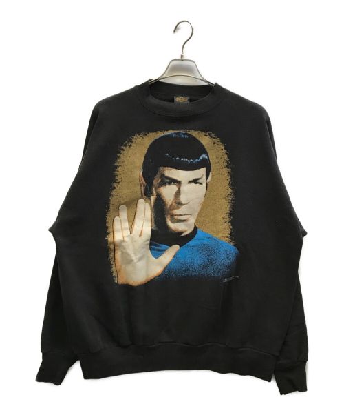 CHANGES（チェンジズ）CHANGES (チェンジズ) 90s vintage Star Trek Print Sweat ブラック サイズ:XLの古着・服飾アイテム