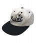 SAINT MICHAEL（セントマイケル）の古着「CAP SAINT WHITE/BLACK キャップ」｜ホワイト×ネイビー