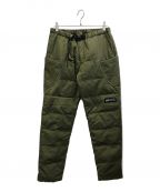 GRIP SWANYグリップスワニー）の古着「DOWN CAMP PANTS 3.0」｜カーキ