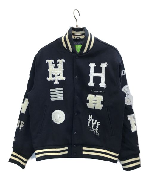 HUF（ハフ）HUF (ハフ) 20 YEAR CLASSIC H VARSITY JACKET ブラック サイズ:M 未使用品の古着・服飾アイテム