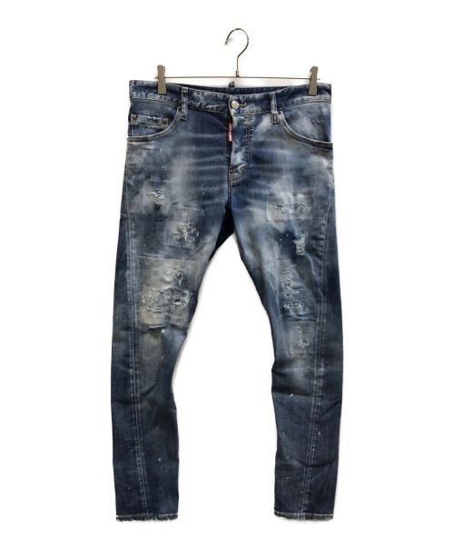 DSQUARED2（ディースクエアード）DSQUARED2 (ディースクエアード) 22AW  Sexy Twist Jean インディゴ サイズ:48の古着・服飾アイテム