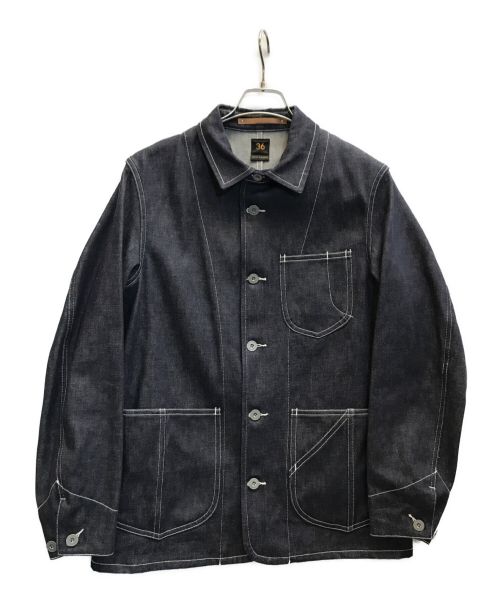 SCYEBASICS（サイベーシックス）SCYEBASICS (サイベーシックス) Lightweight Denim Chore Jacket インディゴ サイズ:36の古着・服飾アイテム