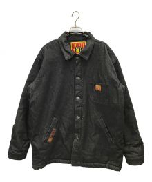 FB COUNTY（エフビーカウンティー）の古着「Over Sized Sherpa Lined Denim Chore Coat」｜ブラック