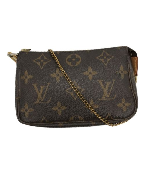 LOUIS VUITTON（ルイ ヴィトン）LOUIS VUITTON (ルイ ヴィトン) ミニ・ポシェット・アクセソワール ブラウンの古着・服飾アイテム