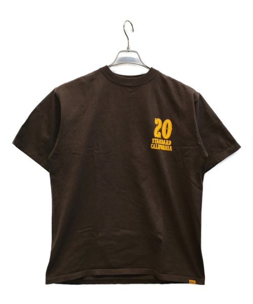 STANDARD CALIFORNIA（スタンダードカリフォルニア）STANDARD CALIFORNIA (スタンダートカルフォニア) SD 20th Anniversary Logo T ブラウン サイズ:Lの古着・服飾アイテム