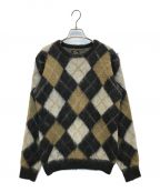 Needlesニードルズ）の古着「MOHAIR SWEATER-ARGYLE」｜ブラウン