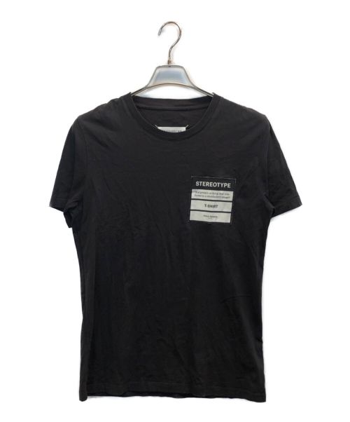 Maison Margiela（メゾンマルジェラ）Maison Margiela (メゾンマルジェラ) ステレオタイプパッチTシャツ ブラック サイズ:46の古着・服飾アイテム