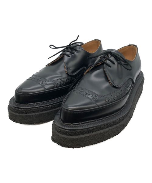 GEORGE COX（ジョージコックス）GEORGE COX (ジョージコックス) sacai (サカイ) Double Sole Gibson ブラック サイズ:7の古着・服飾アイテム