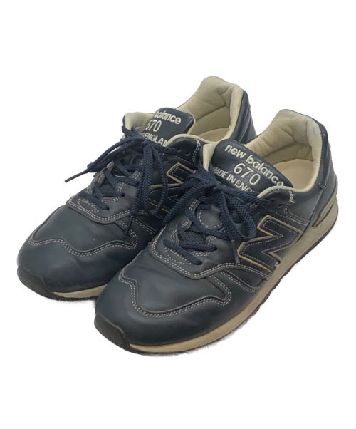 NEW BALANCE（ニューバランス）NEW BALANCE (ニューバランス) ローカットスニーカー ネイビー サイズ:US9の古着・服飾アイテム