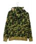 A BATHING APE (アベイシングエイプ) ABC CAMO SHARK FULL ZIP HOODIE オリーブ サイズ:XL：22000円