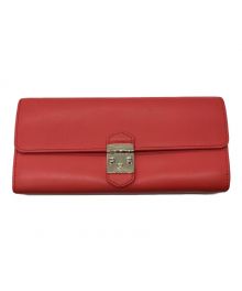 FURLA（フルラ）の古着「メトロポリス ファスナー付長財布」｜レッド