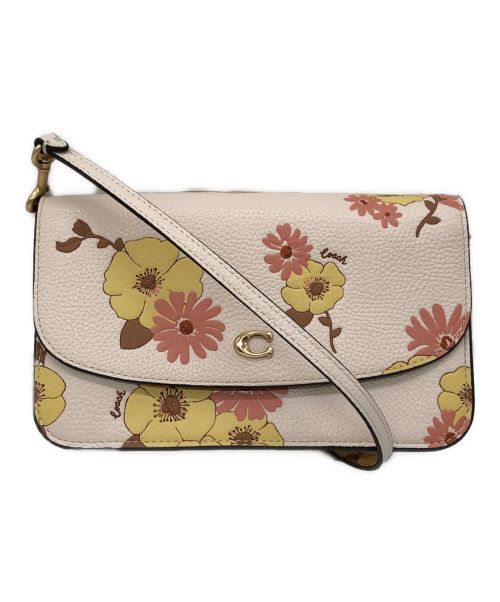 COACH（コーチ）COACH (コーチ) Floral Print Hayden Crossbody Bag レザーショルダーバッグ アイボリーの古着・服飾アイテム