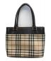 BURBERRY (バーバリー) ノバチェックハンドバッグ ベージュ：8000円