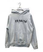 X-LARGEエクストララージ）の古着「OLD ENGLISH PULLOVER HOODED SWEATSHIRT」｜グレー