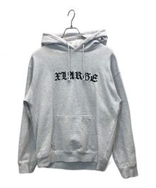 X-LARGE（エクストララージ）の古着「OLD ENGLISH PULLOVER HOODED SWEATSHIRT」｜グレー