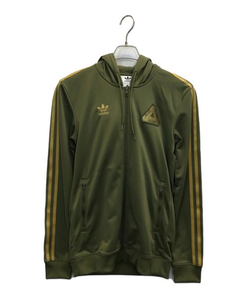 adidas（アディダス）adidas (アディダス) PALACE (パレス) Hooded Firebird Track Top カーキ サイズ:Mの古着・服飾アイテム