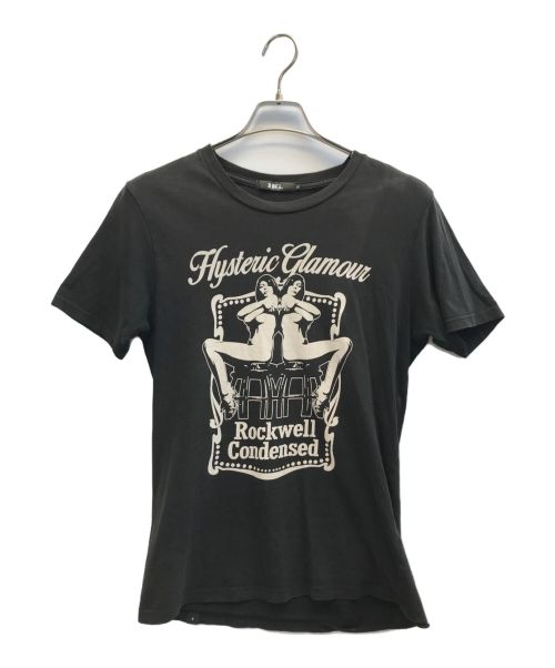 Hysteric Glamour（ヒステリックグラマー）Hysteric Glamour (ヒステリックグラマー) プリントTシャツ ブラック サイズ:Mの古着・服飾アイテム