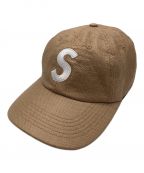 SUPREMEシュプリーム）の古着「22SS Raffia S Logo 6-Panel Cap」｜ベージュ