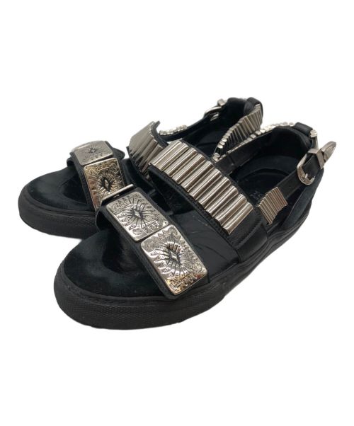 TOGA PULLA（トーガ プルラ）TOGA PULLA (トーガ プルラ) Metal sneaker sandal ブラック サイズ:37の古着・服飾アイテム