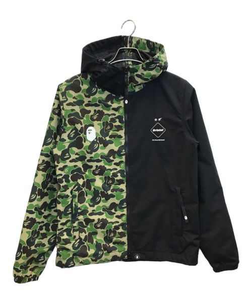 A BATHING APE（アベイシングエイプ）A BATHING APE (アベイシングエイプ) F.C.R.B. (エフシーアールビー) SEPARATE PRACTICE JACKET ブラック×グリーン サイズ:Sの古着・服飾アイテム