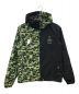 A BATHING APE（アベイシングエイプ）の古着「SEPARATE PRACTICE JACKET」｜ブラック×グリーン