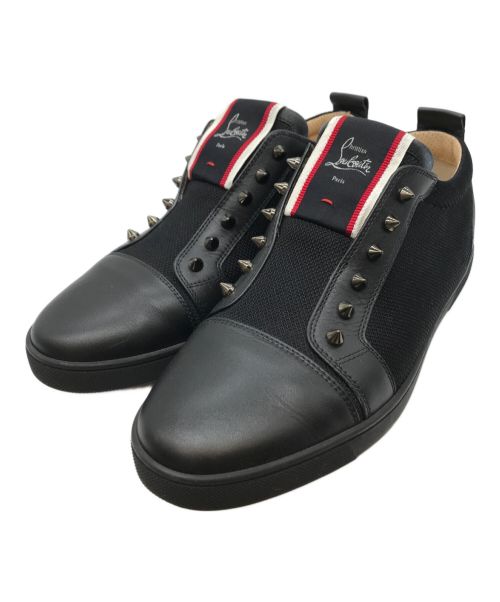 Christian Louboutin（クリスチャン・ルブタン）Christian Louboutin (クリスチャン・ルブタン) f.a.v fique a vontade ローカットスニーカー スタッズ ブラック サイズ:43の古着・服飾アイテム