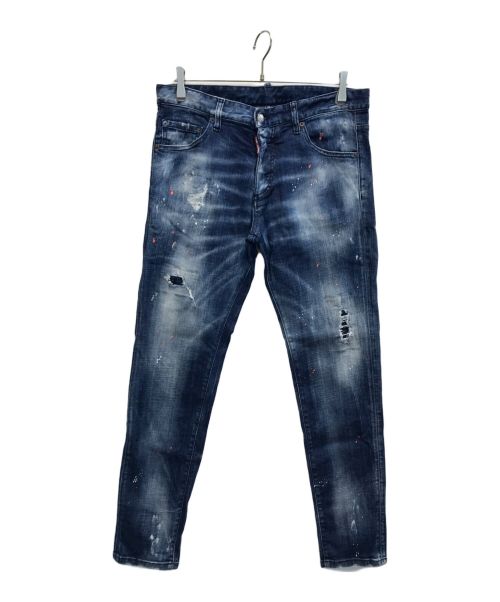 DSQUARED2（ディースクエアード）DSQUARED2 (ディースクエアード) Skinny Dan Jeans インディゴ サイズ:48の古着・服飾アイテム