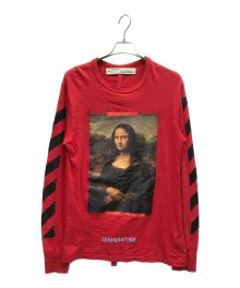 OFFWHITE（オフホワイト）の古着「DIAG MONALISA L/S TEE」｜レッド