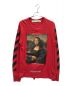 OFFWHITE（オフホワイト）の古着「DIAG MONALISA L/S TEE」｜レッド