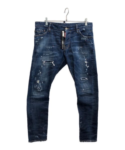 DSQUARED2（ディースクエアード）DSQUARED2 (ディースクエアード) Sexy Twist Jean インディゴ サイズ:48の古着・服飾アイテム