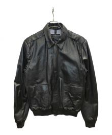 THE JACK Leathers（ザ ジャック レザー）の古着「レザースイングトップ」｜ブラック