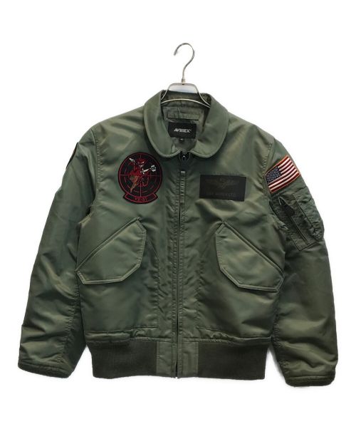 AVIREX（アヴィレックス）AVIREX (アヴィレックス) TOPGUN フライトジャケット オリーブ サイズ:Mの古着・服飾アイテム