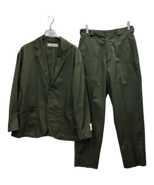 Dickies（ディッキーズ）Dickies (ディッキーズ) THE FLOWER SHOP (ザフラワーショップ) ワークスーツ オリーブ サイズ:XSの古着・服飾アイテム